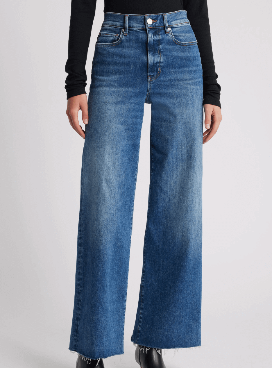 raw edge denim - jeans for back-to-school